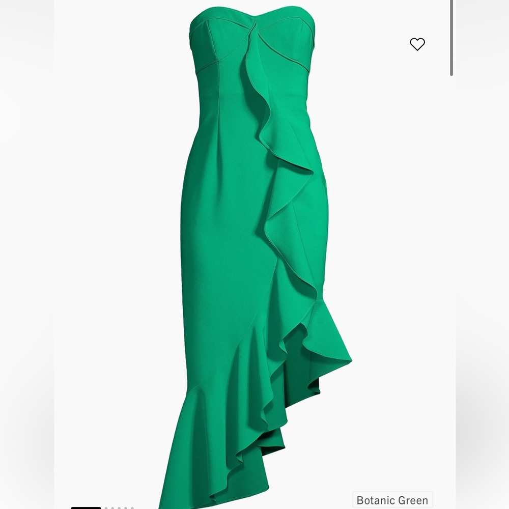 Liv Foster Women’s Twill Asymmetrical Midi-Dress